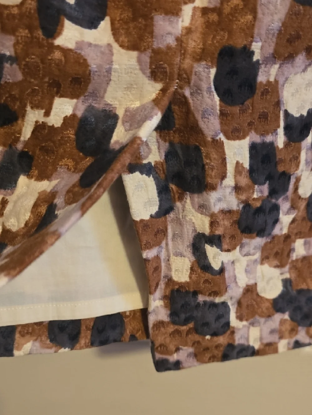 J. Crew Printed Pencil Skirt‎ in Brown, Cream & Black